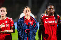 22.09.2026, Unterhaching, Deutschland. UEFA Women's Champions League, 1. Spieltag der Ligaphase: FC Bayern München Frauen gegen Manchester City. UWCL-Auftakt der FC Bayern Frauen und erstes UWCL-Pflichtspiel im neuen Zuhause Sportpark Unterhaching. Klara Bühl (FC Bayern Frauen)