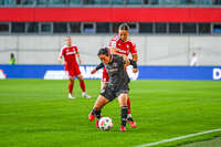 31.08.2026, München, Deutschland. Google Pixel Frauen-Bundesliga: FC Bayern München Frauen gegen 1. FSV Mainz 05 Frauen am FC Bayern Campus. Erstes Heimspiel des FC Bayern München in der Saison 2026/27. Klara Bühl (FC Bayern Frauen)