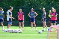19.08.2026, München, Deutschland. Google Pixel Frauen-Bundesliga: Die FC Bayern Frauen absolvieren auf dem FC Bayern Campus eine Trainingseinheit vor dem Bundesliga-Saisonauftakt gegen den 1. FC Union Berlin. Übersicht