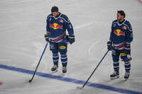 09.10.2026, München, Deutschland. PENNY DEL, Deutsche Eishockey Liga, Saison 2026/27, 7. Spieltag: EHC Red Bull München gegen ERC Ingolstadt im SAP Garden in München. Tobias Rieder (EHC Red Bull München) nachdenklich, ernst, fokussiert