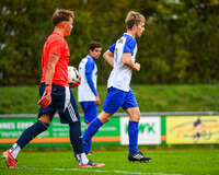 11.10.2026, Bad Wörishofen, Bayern, Deutschland. U19 (A-Jun.) Kreisklasse Allgäu – Nord: FC Bad Wörishofen U19 gegen JFG Wertachtal U19. Spielort: Stadion Unteres Hart. Saison 2026/2027. Niklas Lichtenberg (FC Bad Wörishofen) nachdenklich, ernst, fokussiert