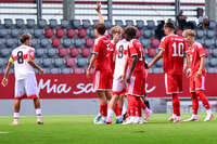 19.08.2026, München, Deutschland. FC Bayern München U19 vs. VfB Stuttgart U19 am FC Bayern Campus in München. Übersicht
