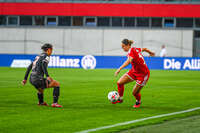 31.08.2026, München, Deutschland. Google Pixel Frauen-Bundesliga: FC Bayern München Frauen gegen 1. FSV Mainz 05 Frauen am FC Bayern Campus. Erstes Heimspiel des FC Bayern München in der Saison 2026/27. Klara Bühl (FC Bayern Frauen)