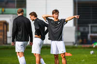 03.10.2026, Mindelheim, Deutschland. Kreisliga Allgäu Nord: TSV Mindelheim gegen (SG) Sontheim/Westerheim. Spielort: Julius-Strohmayer Stadion. Moritz Radewaldt (TSV Mindelheim) nachdenklich, ernst, fokussiert