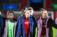 22.09.2026, Unterhaching, Deutschland. UEFA Women's Champions League, 1. Spieltag der Ligaphase: FC Bayern München Frauen gegen Manchester City. UWCL-Auftakt der FC Bayern Frauen und erstes UWCL-Pflichtspiel im neuen Zuhause Sportpark Unterhaching. Giulia Gwinn (FC Bayern Frauen)