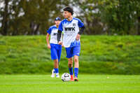 11.10.2026, Bad Wörishofen, Bayern, Deutschland. U19 (A-Jun.) Kreisklasse Allgäu – Nord: FC Bad Wörishofen U19 gegen JFG Wertachtal U19. Spielort: Stadion Unteres Hart. Saison 2026/2027. Florim Veselaj (FC Bad Wörishofen) am Ball, mit dem Ball, in einer Spielszene