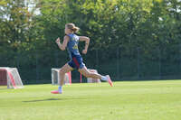 05.08.2026, München, Deutschland. Google Pixel Frauen-Bundesliga: Die FC Bayern Frauen absolvieren auf dem FC Bayern Campus eine Trainingseinheit zur Vorbereitung auf das Testspiel gegen Paris FC. Sophie Proost (FC Bayern Frauen)
