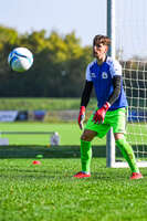 04.10.2026, Bad Wörishofen, Deutschland. U19 (A-Jun.) Kreisklasse Allgäu - Nord: FC Bad Wörishofen U19 gegen SG Unterrieden U19. Spielort: Stadion Am Unteren Hart. Moreno Cerneli (FC Bad Wörishofen) Torwart, Torhüter, Keeper