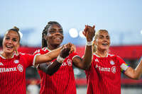 31.08.2026, München, Deutschland. Google Pixel Frauen-Bundesliga: FC Bayern München Frauen gegen 1. FSV Mainz 05 Frauen am FC Bayern Campus. Erstes Heimspiel des FC Bayern München in der Saison 2026/27. Edna Imade (FC Bayern Frauen)