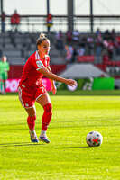 31.08.2026, München, Deutschland. Google Pixel Frauen-Bundesliga: FC Bayern München Frauen gegen 1. FSV Mainz 05 Frauen am FC Bayern Campus. Erstes Heimspiel des FC Bayern München in der Saison 2026/27. Giulia Gwinn (FC Bayern Frauen)