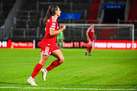 22.09.2026, Unterhaching, Deutschland. UEFA Women's Champions League, 1. Spieltag der Ligaphase: FC Bayern München Frauen gegen Manchester City. UWCL-Auftakt der FC Bayern Frauen und erstes UWCL-Pflichtspiel im neuen Zuhause Sportpark Unterhaching. Jovana Damnjanović (FC Bayern Frauen)