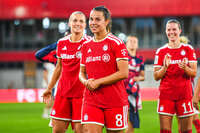 31.08.2026, München, Deutschland. Google Pixel Frauen-Bundesliga: FC Bayern München Frauen gegen 1. FSV Mainz 05 Frauen am FC Bayern Campus. Erstes Heimspiel des FC Bayern München in der Saison 2026/27. Lena Oberdorf (FC Bayern Frauen)