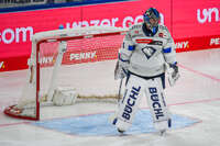 09.10.2026, München, Deutschland. PENNY DEL, Deutsche Eishockey Liga, Saison 2026/27, 7. Spieltag: EHC Red Bull München gegen ERC Ingolstadt im SAP Garden in München. Jonas Stettmer (ERC Ingolstadt) nachdenklich, ernst, fokussiert