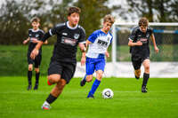 11.10.2026, Bad Wörishofen, Bayern, Deutschland. U19 (A-Jun.) Kreisklasse Allgäu – Nord: FC Bad Wörishofen U19 gegen JFG Wertachtal U19. Spielort: Stadion Unteres Hart. Saison 2026/2027. Niklas Lichtenberg (FC Bad Wörishofen) am Ball, mit dem Ball, in einer Spielszene