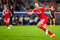 22.09.2026, Unterhaching, Deutschland. UEFA Women's Champions League, 1. Spieltag der Ligaphase: FC Bayern München Frauen gegen Manchester City. UWCL-Auftakt der FC Bayern Frauen und erstes UWCL-Pflichtspiel im neuen Zuhause Sportpark Unterhaching. Momoko Tanikawa (FC Bayern Frauen)