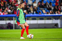 22.09.2026, Unterhaching, Deutschland. UEFA Women's Champions League, 1. Spieltag der Ligaphase: FC Bayern München Frauen gegen Manchester City. UWCL-Auftakt der FC Bayern Frauen und erstes UWCL-Pflichtspiel im neuen Zuhause Sportpark Unterhaching. Katharina Naschenweng (FC Bayern Frauen)