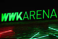 20.09.2026, Augsburg, Deutschland. Die WWK Arena in Augsburg vor dem UEFA Nations League-Länderspiel der deutschen Fußball-Nationalmannschaft gegen Griechenland. Die Partie am 27. September 2026 ist das erste Heim-Länderspiel unter Bundestrainer Jürgen Klopp.