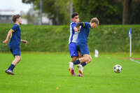 11.10.2026, Bad Wörishofen, Bayern, Deutschland. A-Klasse Allgäu 2: FC Bad Wörishofen II gegen TSV 1913 Ettringen. Spielort: Stadion Unteres Hart. 12. Spieltag der A-Klasse Allgäu 2, Saison 2026/2027. Yunus Güclü (FC Bad Wörishofen) im Zweikampf, im Duell, im Kampf um den Ball