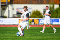 03.10.2026, Mindelheim, Deutschland. Kreisliga Allgäu Nord: TSV Mindelheim gegen (SG) Sontheim/Westerheim. Spielort: Julius-Strohmayer Stadion. Jonas Miller (TSV Mindelheim) am Ball, mit dem Ball, in einer Spielszene