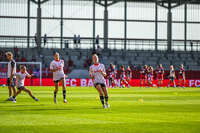 31.08.2026, München, Deutschland. Google Pixel Frauen-Bundesliga: FC Bayern München Frauen gegen 1. FSV Mainz 05 Frauen am FC Bayern Campus. Erstes Heimspiel des FC Bayern München in der Saison 2026/27. Mainz 05 Frauen wärmen sich vor dem Spiel auf.