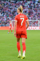 Allianz Arena, München, Deutschland – 25.04.2026: Fußball, UEFA Women’s Champions League 2025/2026, Halbfinale Hinspiel, FC Bayern München Frauen vs. FC Barcelona Frauen: Giulia Gwinn (FC Bayern München, Abwehr)