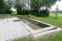 31.07.2026 – Bad Wörishofen, Bayern (Deutschland): Wassertretanlage an der Hartenthaler Straße nahe dem Kurhotel Tanneck.