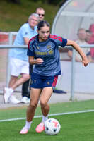 19.08.2026, München, Deutschland. Google Pixel Frauen-Bundesliga: Die FC Bayern Frauen absolvieren auf dem FC Bayern Campus eine Trainingseinheit vor dem Bundesliga-Saisonauftakt gegen den 1. FC Union Berlin. Kassandra Potsi (FC Bayern Frauen)