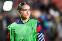 22.09.2026, Unterhaching, Deutschland. UEFA Women's Champions League, 1. Spieltag der Ligaphase: FC Bayern München Frauen gegen Manchester City. UWCL-Auftakt der FC Bayern Frauen und erstes UWCL-Pflichtspiel im neuen Zuhause Sportpark Unterhaching. Kassandra Potsi (FC Bayern Frauen)