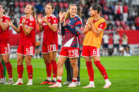 31.08.2026, München, Deutschland. Google Pixel Frauen-Bundesliga: FC Bayern München Frauen gegen 1. FSV Mainz 05 Frauen am FC Bayern Campus. Erstes Heimspiel des FC Bayern München in der Saison 2026/27. Sophie Proost (FC Bayern Frauen)