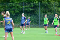 19.08.2026, München, Deutschland. Google Pixel Frauen-Bundesliga: Die FC Bayern Frauen absolvieren auf dem FC Bayern Campus eine Trainingseinheit vor dem Bundesliga-Saisonauftakt gegen den 1. FC Union Berlin. Übersicht