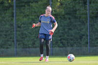 05.08.2026, München, Deutschland. Google Pixel Frauen-Bundesliga: Die FC Bayern Frauen absolvieren auf dem FC Bayern Campus eine Trainingseinheit zur Vorbereitung auf das Testspiel gegen Paris FC. Sophie Klein (FC Bayern Frauen)
