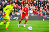 22.09.2026, Unterhaching, Deutschland. UEFA Women's Champions League, 1. Spieltag der Ligaphase: FC Bayern München Frauen gegen Manchester City. UWCL-Auftakt der FC Bayern Frauen und erstes UWCL-Pflichtspiel im neuen Zuhause Sportpark Unterhaching. Jovana Damnjanović (FC Bayern Frauen)