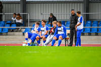 11.10.2026, Bad Wörishofen, Bayern, Deutschland. U19 (A-Jun.) Kreisklasse Allgäu – Nord: FC Bad Wörishofen U19 gegen JFG Wertachtal U19. Spielort: Stadion Unteres Hart. Saison 2026/2027. Wörishofen auf der Bank, auf der Ersatzbank, auf der Reservebank