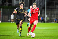 22.09.2026, Unterhaching, Deutschland. UEFA Women's Champions League, 1. Spieltag der Ligaphase: FC Bayern München Frauen gegen Manchester City. UWCL-Auftakt der FC Bayern Frauen und erstes UWCL-Pflichtspiel im neuen Zuhause Sportpark Unterhaching. Franziska Kett (FC Bayern Frauen)