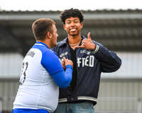 11.10.2026, Bad Wörishofen, Bayern, Deutschland. U19 (A-Jun.) Kreisklasse Allgäu – Nord: FC Bad Wörishofen U19 gegen JFG Wertachtal U19. Spielort: Stadion Unteres Hart. Saison 2026/2027. (Enrico) Fans, Zuschauer, Publikum nachdenklich, ernst, fokussiert