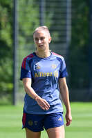 19.08.2026, München, Deutschland. Google Pixel Frauen-Bundesliga: Die FC Bayern Frauen absolvieren auf dem FC Bayern Campus eine Trainingseinheit vor dem Bundesliga-Saisonauftakt gegen den 1. FC Union Berlin. Katharina Naschenweng (FC Bayern Frauen)