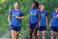 19.08.2026, München, Deutschland. Google Pixel Frauen-Bundesliga: Die FC Bayern Frauen absolvieren auf dem FC Bayern Campus eine Trainingseinheit vor dem Bundesliga-Saisonauftakt gegen den 1. FC Union Berlin. Klara Bühl (FC Bayern Frauen)