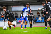 11.10.2026, Bad Wörishofen, Bayern, Deutschland. U19 (A-Jun.) Kreisklasse Allgäu – Nord: FC Bad Wörishofen U19 gegen JFG Wertachtal U19. Spielort: Stadion Unteres Hart. Saison 2026/2027. Florim Veselaj (FC Bad Wörishofen) nachdenklich, ernst, fokussiert