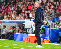 22.09.2026, Unterhaching, Deutschland. UEFA Women's Champions League, 1. Spieltag der Ligaphase: FC Bayern München Frauen gegen Manchester City. UWCL-Auftakt der FC Bayern Frauen und erstes UWCL-Pflichtspiel im neuen Zuhause Sportpark Unterhaching. Andrée Jeglertz (Cheftrainer, Manchester City Frauen)