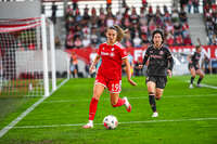 31.08.2026, München, Deutschland. Google Pixel Frauen-Bundesliga: FC Bayern München Frauen gegen 1. FSV Mainz 05 Frauen am FC Bayern Campus. Erstes Heimspiel des FC Bayern München in der Saison 2026/27. Katharina Naschenweng (FC Bayern Frauen)