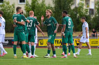 18.07.2026, Mindelheim, Deutschland. Testspiel zwischen dem FC Zürich und der SpVgg Greuther Fürth im Rahmen der Saisonvorbereitung 2026/2027. Fürth jubelt nach Elfer.