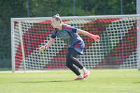 05.08.2026, München, Deutschland. Google Pixel Frauen-Bundesliga: Die FC Bayern Frauen absolvieren auf dem FC Bayern Campus eine Trainingseinheit zur Vorbereitung auf das Testspiel gegen Paris FC. Sophie Klein (FC Bayern Frauen)