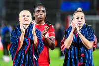 22.09.2026, Unterhaching, Deutschland. UEFA Women's Champions League, 1. Spieltag der Ligaphase: FC Bayern München Frauen gegen Manchester City. UWCL-Auftakt der FC Bayern Frauen und erstes UWCL-Pflichtspiel im neuen Zuhause Sportpark Unterhaching. Edna Imade (FC Bayern Frauen)
