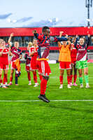 31.08.2026, München, Deutschland. Google Pixel Frauen-Bundesliga: FC Bayern München Frauen gegen 1. FSV Mainz 05 Frauen am FC Bayern Campus. Erstes Heimspiel des FC Bayern München in der Saison 2026/27. Bernadette Amani (FC Bayern Frauen)