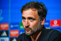 22.09.2026, Unterhaching, Deutschland. UEFA Women's Champions League, 1. Spieltag der Ligaphase: FC Bayern München Frauen gegen Manchester City. UWCL-Auftakt der FC Bayern Frauen und erstes UWCL-Pflichtspiel im neuen Zuhause Sportpark Unterhaching. Pressekonferenz (PK) mit Jose Barcala (Cheftrainer, FC Bayern Frauen)