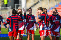22.09.2026, Unterhaching, Deutschland. UEFA Women's Champions League, 1. Spieltag der Ligaphase: FC Bayern München Frauen gegen Manchester City. UWCL-Auftakt der FC Bayern Frauen und erstes UWCL-Pflichtspiel im neuen Zuhause Sportpark Unterhaching. Giulia Gwinn (FC Bayern Frauen)