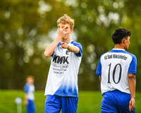 11.10.2026, Bad Wörishofen, Bayern, Deutschland. U19 (A-Jun.) Kreisklasse Allgäu – Nord: FC Bad Wörishofen U19 gegen JFG Wertachtal U19. Spielort: Stadion Unteres Hart. Saison 2026/2027. Niklas Lichtenberg (FC Bad Wörishofen) beim Jubel, jubelnd, feiernd