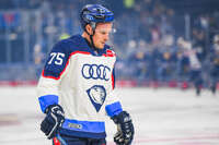 09.10.2026, München, Deutschland. PENNY DEL, Deutsche Eishockey Liga, Saison 2026/27, 7. Spieltag: EHC Red Bull München gegen ERC Ingolstadt im SAP Garden in München. Alex Breton (ERC Ingolstadt) nachdenklich, ernst, fokussiert