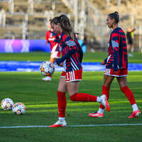 22.09.2026, Unterhaching, Deutschland. UEFA Women's Champions League, 1. Spieltag der Ligaphase: FC Bayern München Frauen gegen Manchester City. UWCL-Auftakt der FC Bayern Frauen und erstes UWCL-Pflichtspiel im neuen Zuhause Sportpark Unterhaching. Sarah Mattner (FC Bayern Frauen)