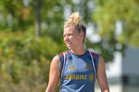 05.08.2026, München, Deutschland. Google Pixel Frauen-Bundesliga: Die FC Bayern Frauen absolvieren auf dem FC Bayern Campus eine Trainingseinheit zur Vorbereitung auf das Testspiel gegen Paris FC. Linda Dallmann (FC Bayern Frauen)